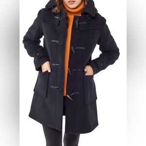 Montgomery England Women's Navy Classic Duffle Coat - NWT - Size L